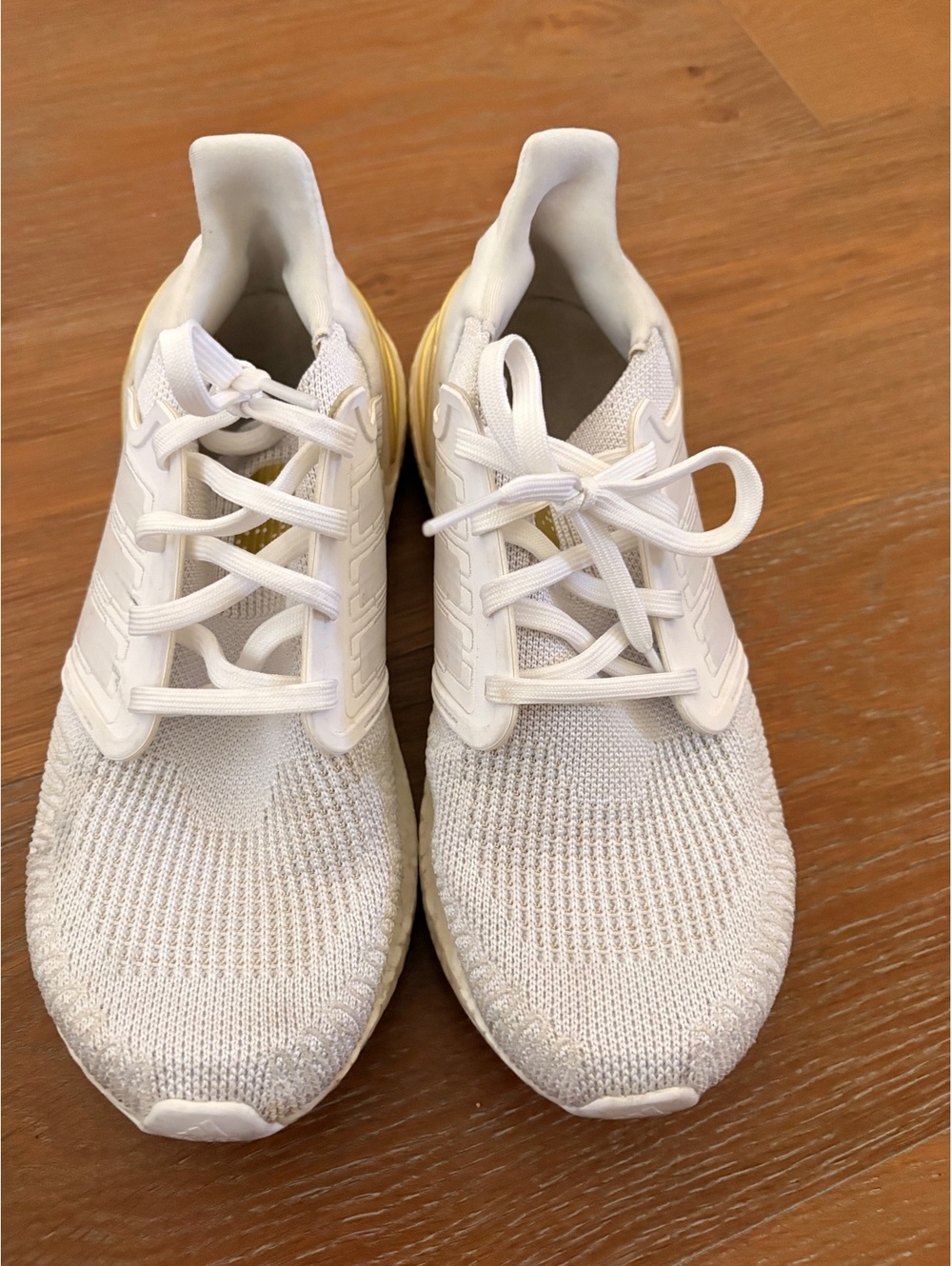 Adidas Ultraboost White Running Sneakers Continental Sole US 8.5
